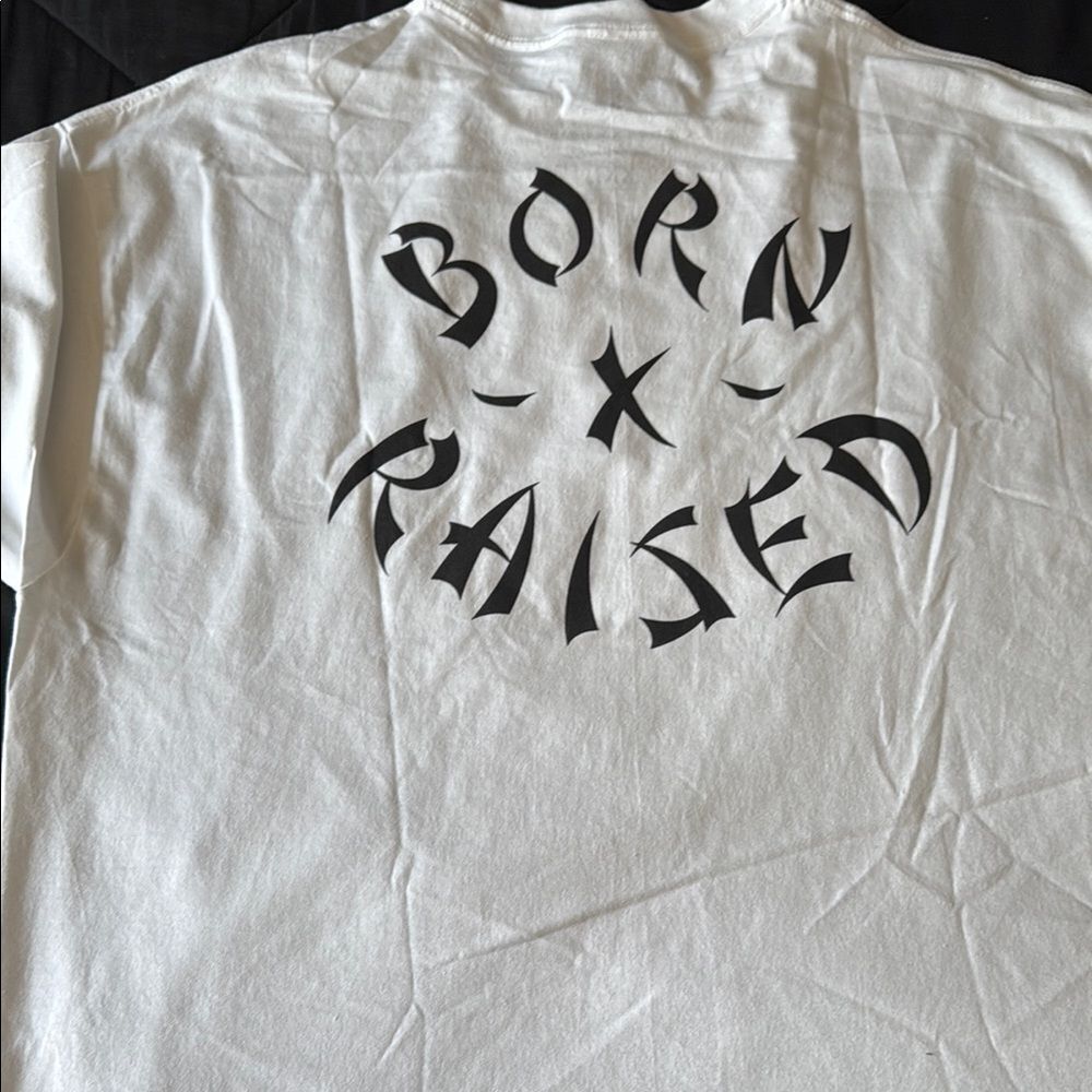 Born x Raised White Tee XXL Mens Streetwear Graphic Shirt LA Brand New - Picture 2 of 7